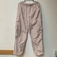 GU　カーゴパンツ　ピンク　くすみピンク　ワークパンツ