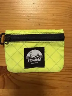 【Flowfold】フローフォールド コインケース 小銭入れ ネオンイエロー