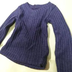 SD17男の子用、柔らか素材の紫の長袖シャツ、カットソー、長袖Tシャツ、パープル