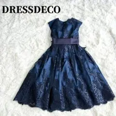 美品✨ドレスデコ オケージョンドレス パーティー レース バックリボン M