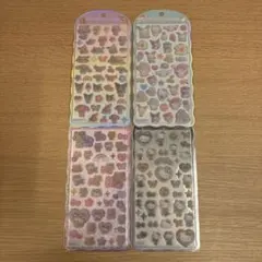 新作　コットンパフィーシール サンリオ ヒョウ柄キティー　サンリオキャラクターズ