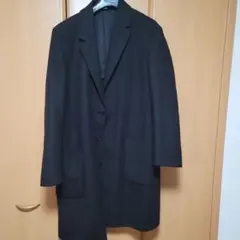 ユニクロユー　ブラック チェスターコート　Lサイズ