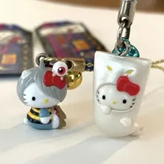 【レア未使用】ご当地キティ 山陰限定 ゲゲゲの鬼太郎&一反もめん 根付セット