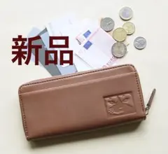 【新品☆未使用】マンハッタナーズ オンライン限定 ラウンドジップ 長財布 羊革