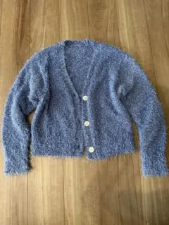 LOWRYSFARM ニット カーディガン ブルー