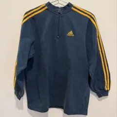 adidas ネイビー ジップアップ トレーナー