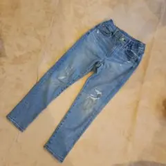 UNIQLOダメージ加工ジーンズ130㎝