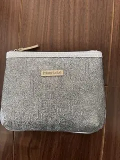 Private Label ポーチ シルバー ラメ