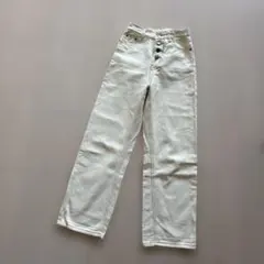 クリームホワイト系　デニム