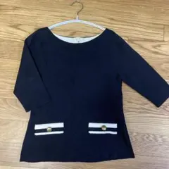 【美品】BALLSEY トゥモローランド　　ニット　シルク混　五分袖　七分袖