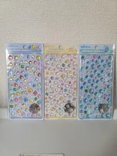 ボンボンドロップシール しずくちゃん みるみるちゃん 　カラフル ミニ