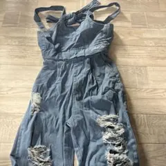 Anap Girl ダメージ加工 オーバーオール xs