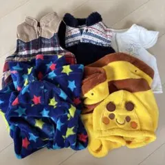 ベスト3点、ポンチョ2点セット