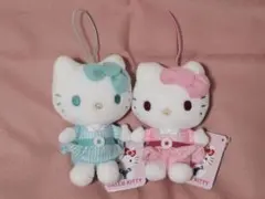 ハローキティ レトロワンピースちょいデカマスコット 2点まとめ売り