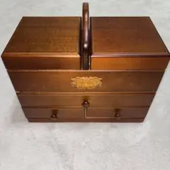 値下げOK】木製 メイクボックス ジュエリーボックス クローバー 