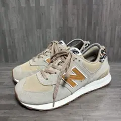New Balance WL574XG2 レオパード スニーカー 24.5cm