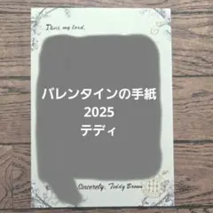 【中古品】あくねこ　バレンタインのお手紙 2025　テディ