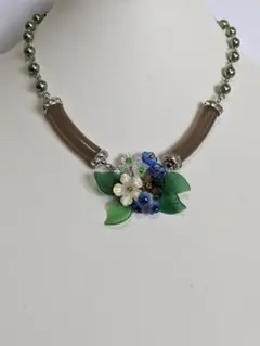 新作６月【フラワー花束ネックレス】