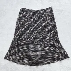 アンタイトル| マーメイドシルエット スカート【3】ペプラム ドット柄総柄