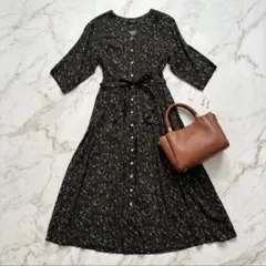 【新品タグ付】ハグオーワー雅姫さん花柄ロングワンピースOP-L301フリーサイズ 新品タグ付】ハグオーワー雅姫さん花柄ロングワンピースOP-L301