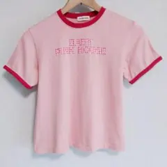 値下げ！【新品未使用】BABY PINK HOUSE キッズ LL ピンク ロゴ