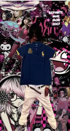 00s チーフキーフ　ラルフローレン　ポロシャツ　swag chief keef