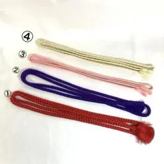 美品/帯留め/小物（着物）/赤/紫/桃色/ベージュ