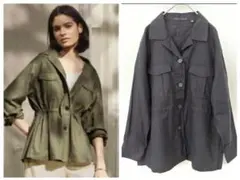 UNIQLO　ユニクロ　リネンコットンシャツジャケット　М　黒