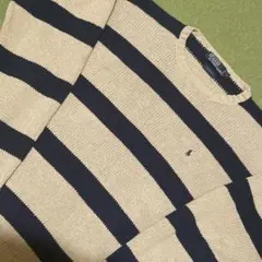 Goodカラー★90s★ポロラルフローレン★コットンニットセーター★ボーダー★L