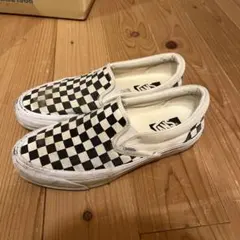 Vans premium チェッカースリッポン