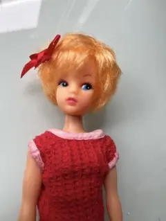 め*。様 タミーちゃん 人形 赤いドレス レトロ ドール 着せ替え 