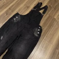 海外輸入　古着　ブラック　黒　オーバーオール　サロペット　ヴィンテージ　y2k