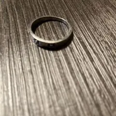 や*よ様 【2077】新品 アメカジ シンプルリング ストーン付き 15号