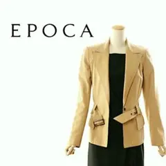 ★EPOCA★美品　本革　テーラード　レザー　ジャケット　３８のサムネイル