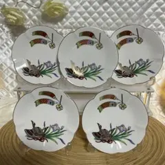 端午の節句 兜 鯉のぼり 銘々皿 5枚セット　瀬戸焼のサムネイル