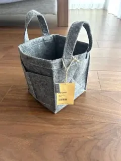 鉢カバー 、小物入れ　グレー Re:potのサムネイル