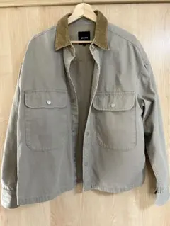 BEAMS ベージュ コーデュロイ襟ジャケット M