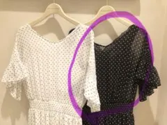 ウィルセレクションWILLSELECTIONケープ風ドットワンピース M【美品】