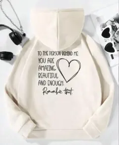 SHEIN プリントフード付きパーカー