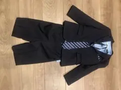 120cm 黒 フォーマルスーツ ネクタイ付き