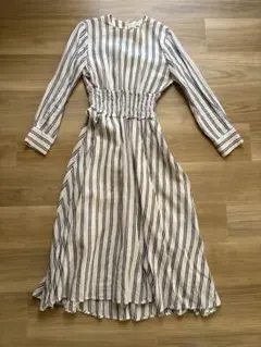 Mila Owen ストライプ シャツワンピース