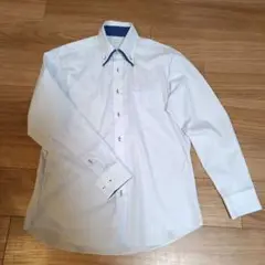 ORIHICA ストライプ ブルーシャツ ドレスシャツ ビジネスシャツ オリヒカ