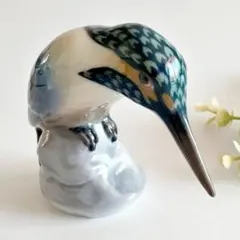 ビングオーグレンダール セキセイインコ グリーン 鳥 フィギュリン 1級