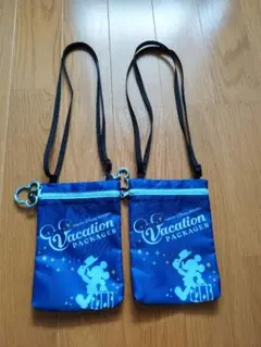 東京ディズニーリゾート バケーションパッケージ　ミッキーマウス ポーチ2つセット