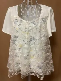アクシーズファム 花柄半袖チュニック