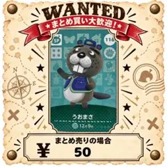 うおまさ　amiibo あつ森　アミーボカード　⑥