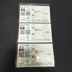 イクシード　単勝馬券　期限切れ　イクイノックス弟　3枚セット　現地馬券