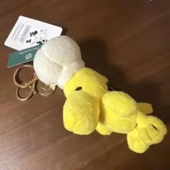 PEANUTS マスコットキーチャーム ウッドストック ぬいぐるみキーホルダー