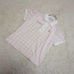 le coq sportif ゴルフコレクション ポロシャツ　ピンクチェック　M