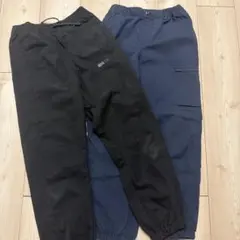 黒のゴムウエストロングパンツ 150cm 男の子